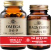 Omega 3-6-9 60cps + Magnesium (Magneziu) cu B6 100 tablete Pachet 1+1 SOLGAR