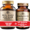 Skin Nails And Hair Formula 60tb (Formula pentru piele, unghii si par) + Magnesium (Magneziu) cu B6 100 tablete Pachet 1+1 SOLGAR
