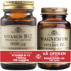 Vitamina B12 1000mcg 100tb (Cobalamina) + Magnesium (Magneziu) cu B6 100 tablete Pachet 1+1 SOLGAR