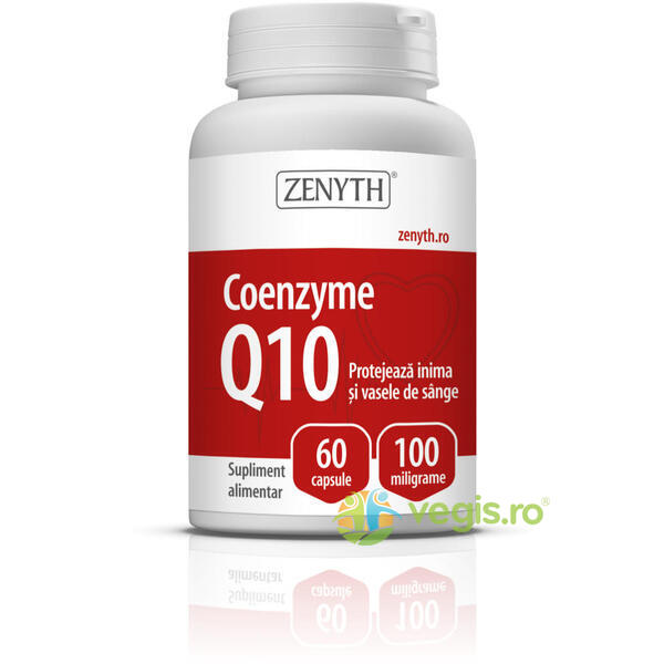 Coenzyme Q10 100mg 60cps, ZENYTH PHARMA, Capsule, Comprimate, 1, Vegis.ro