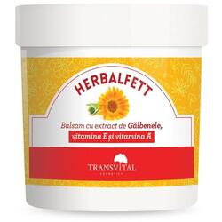 HERBALFETT Balsam cu Extract de Galbenele, Vitamina E si Vitamina A 250ml QUANTUM PHARM