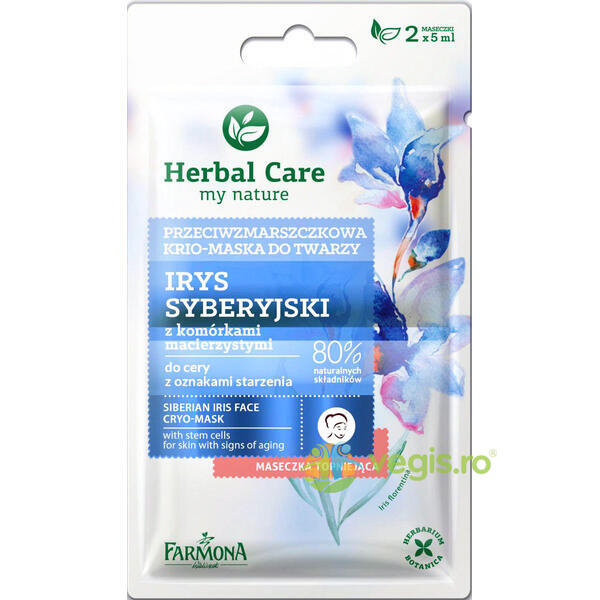 Herbal Care Masca Antirid Cu Iris Siberian Si Celule Stem 2x5ml, FARMONA, Cosmetice Par, 2, Vegis.ro