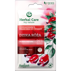 Herbal Care Masca Rejuvenanta Cu Trandafir Salbatic Pentru Ten Matur 2x5ml FARMONA