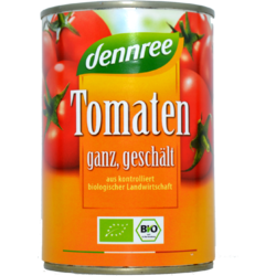 Tomate Cojite In Sos De Rosii Ecologice/Bio In Doza 400g DENNREE