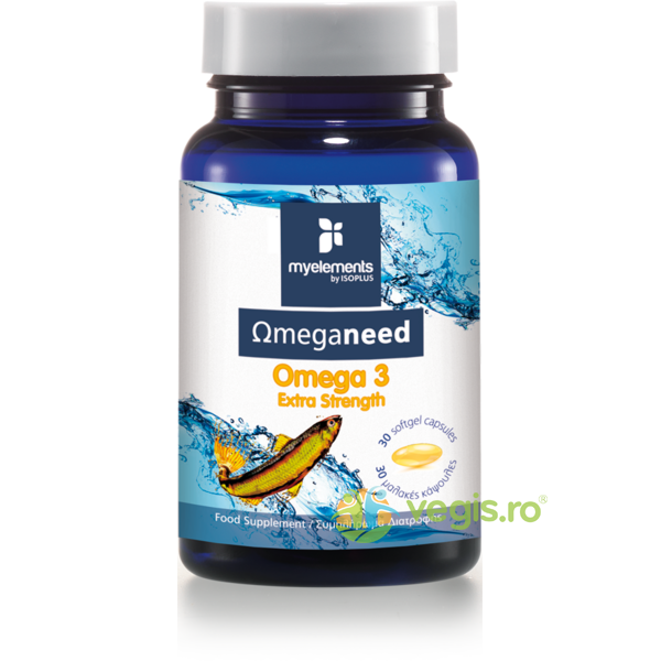 Omeganeed Omega 3 Extra Strength (Ulei de peste) 30Cps, MYELEMENTS, Capsule, Comprimate, 1, Vegis.ro