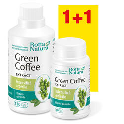 Pachet Green Coffee Extract 120cps+60cps Gratis ROTTA NATURA