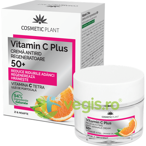 Vitamin C Plus Crema de Fata Antirid Regeneratoare 50+ 50ml #50 imagine 2022