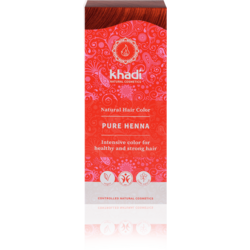 Vopsea de Par Naturala Rosu – Henna Pura 100g KHADI