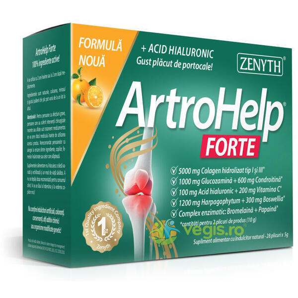 Artrohelp Forte 28dz, ZENYTH PHARMA, Pulberi & Pudre, 1, Vegis.ro