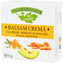 Balsam Crema Cu Catina, Morcov si Avocado 15g MANICOS