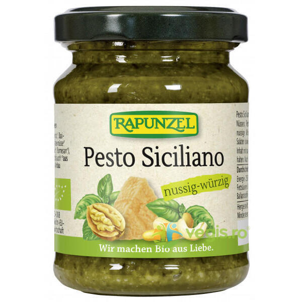 Pesto Sicilliano Ecologic/Bio 120g, RAPUNZEL, Conserve Naturale, 1, Vegis.ro