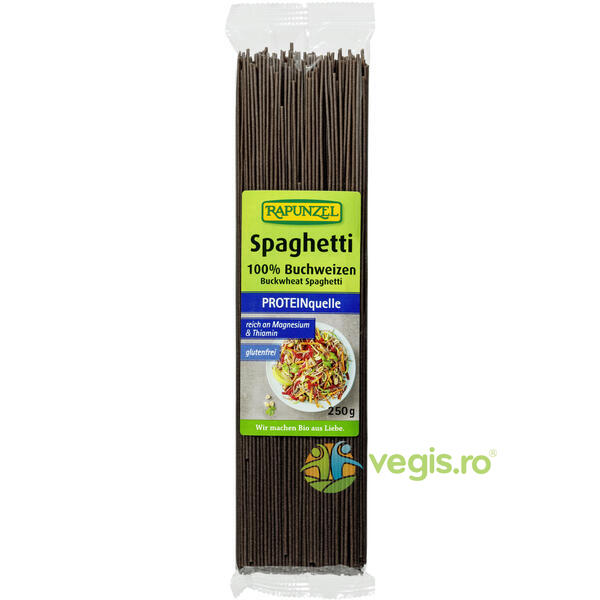 Spaghete din Hrisca Integrala Fara Gluten Ecologice/Bio 250g, RAPUNZEL, Paste, 1, Vegis.ro