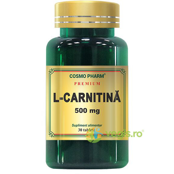 L-Carnitina 500mg 30tb Premium, COSMOPHARM, Capsule, Comprimate, 1, Vegis.ro