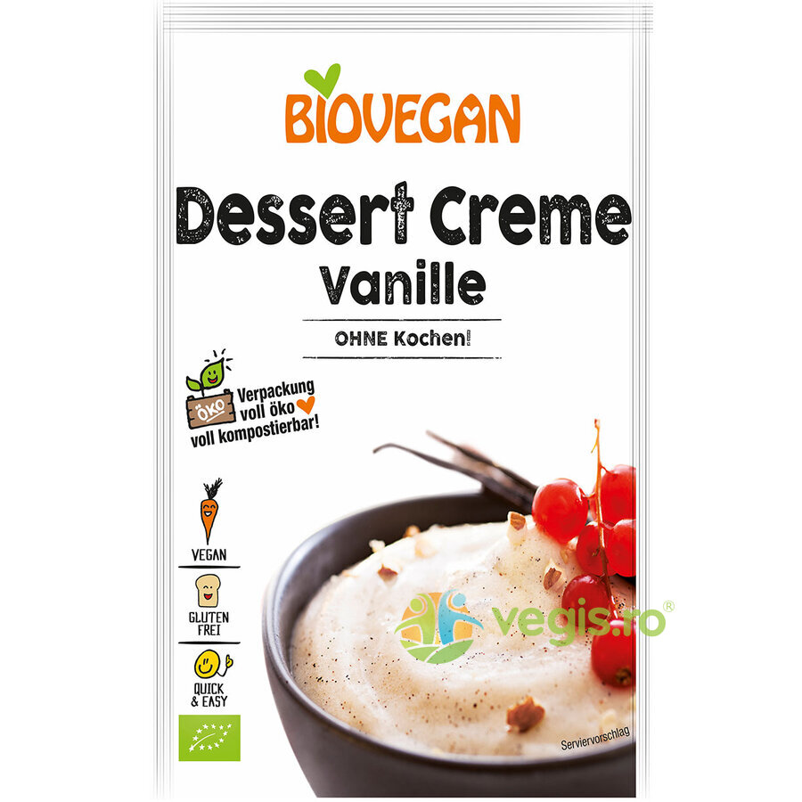 Desert cu Vanilie Fara Fierbere Ecologic/Bio 52g 52g Alimentare