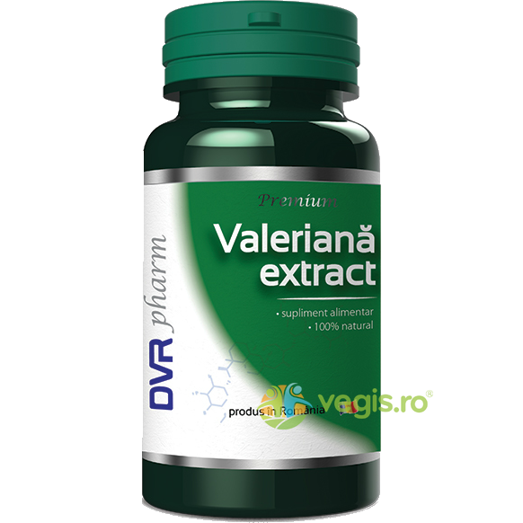 Valeriana Extract 60cps, DVR PHARM, Capsule, Comprimate, 1, Vegis.ro