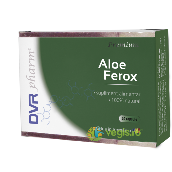 Aloe Ferox 20cps, DVR PHARM, Capsule, Comprimate, 1, Vegis.ro