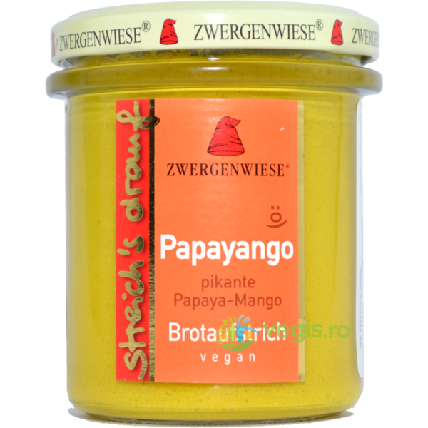Crema Tartinabila Papayango cu Papaya Picanta si Mango Ecologica/Bio 160g, ZWERGENWIESE, Conserve Naturale, 1, Vegis.ro