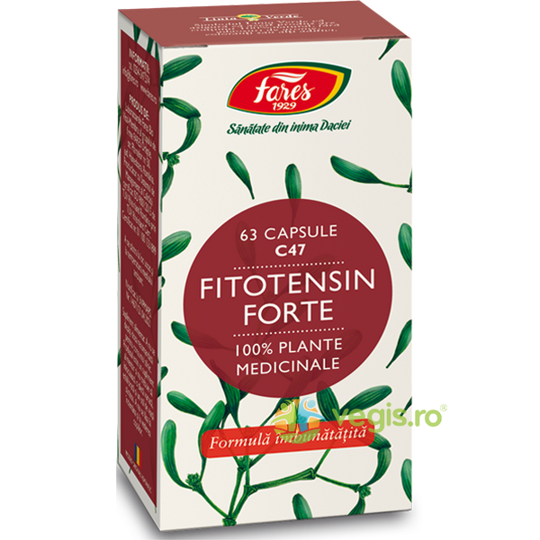 Fitotensin Forte (C47) 63cps, FARES, Capsule, Comprimate, 1, Vegis.ro