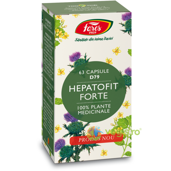 Hepatofit Forte (D79) 63cps, FARES, Capsule, Comprimate, 1, Vegis.ro