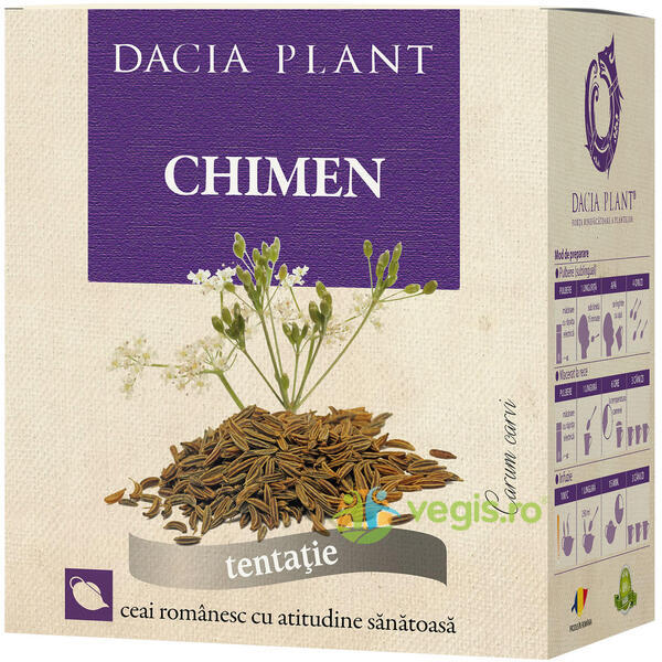 Ceai de Chimen 100g, DACIA PLANT, Ceaiuri vrac, 1, Vegis.ro