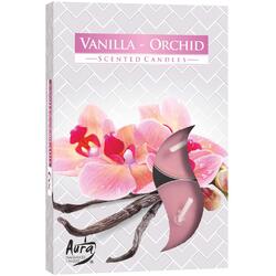 Set Lumanari Tip Pastila Aroma Vanilie-Orhidee 6 buc. BISPOL
