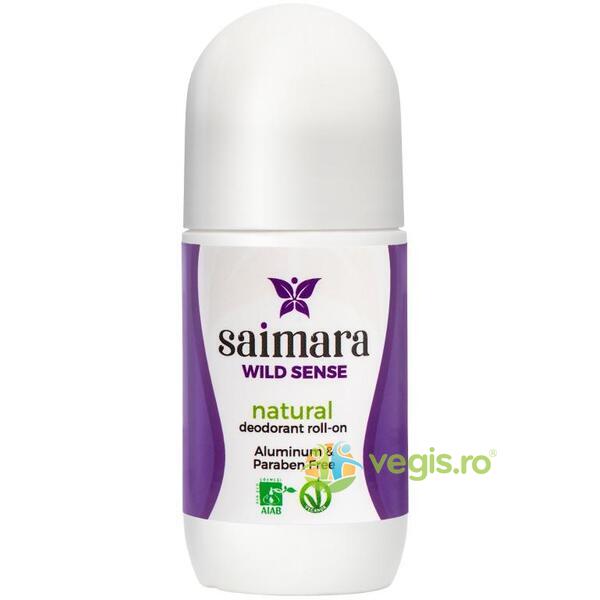 Deodorant Roll-On Natural Wild Sense 50ml, SAIMARA, Deodorante naturale, 2, Vegis.ro