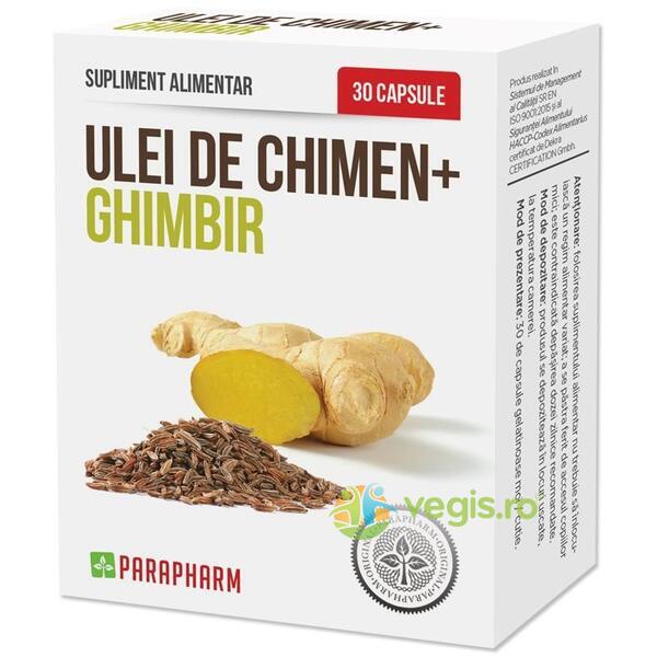 Ulei de Chimen + Ghimbir 30cps, QUANTUM PHARM, Capsule, Comprimate, 1, Vegis.ro