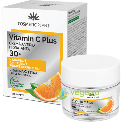 Set Vitamin C Plus 30+ (Crema de Fata Antirid Hidratanta 30+ 50ml+Apa Micelara 150ml), COSMETIC PLANT, Cosmetice ten, 3, Vegis.ro