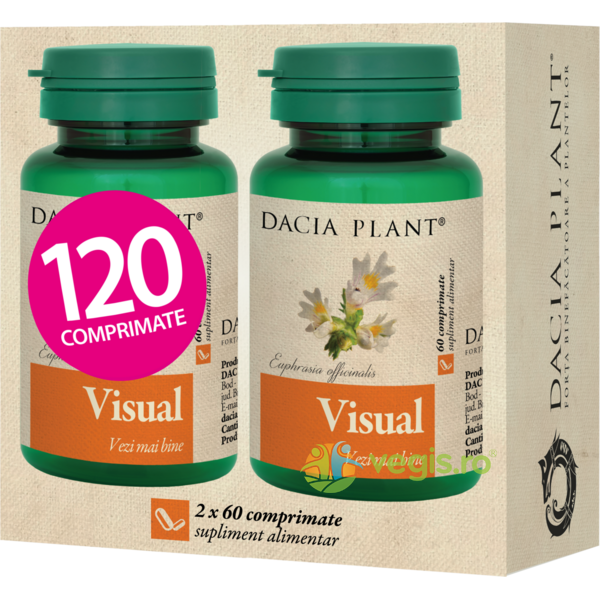Visual 120cpr, DACIA PLANT, Remedii Capsule, Comprimate, 1, Vegis.ro