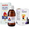 Pachet Dodino Sirop Calciu +D3 cu Miere 150ml + Vitamina C Junior 20cpr ALEVIA