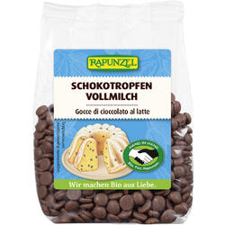 Picaturi (Chipsuri) de Ciocolata din Lapte Integral Ecologice/Bio 100g RAPUNZEL