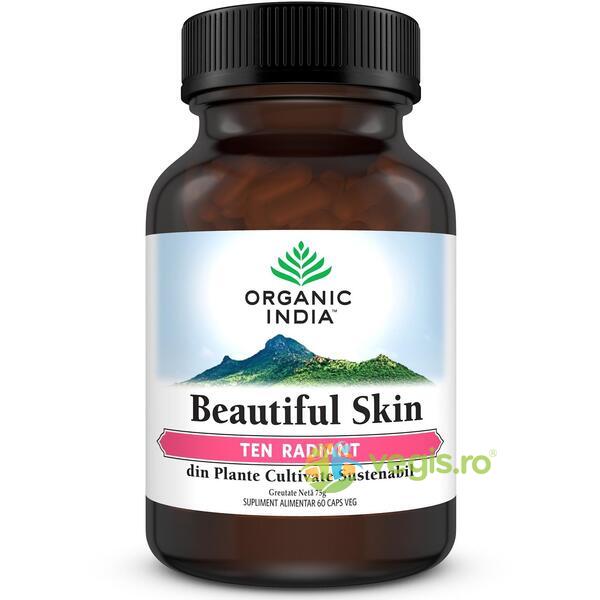 Beautiful Skin Ten Radiant 60cps veg, ORGANIC INDIA, Capsule, Comprimate, 1, Vegis.ro