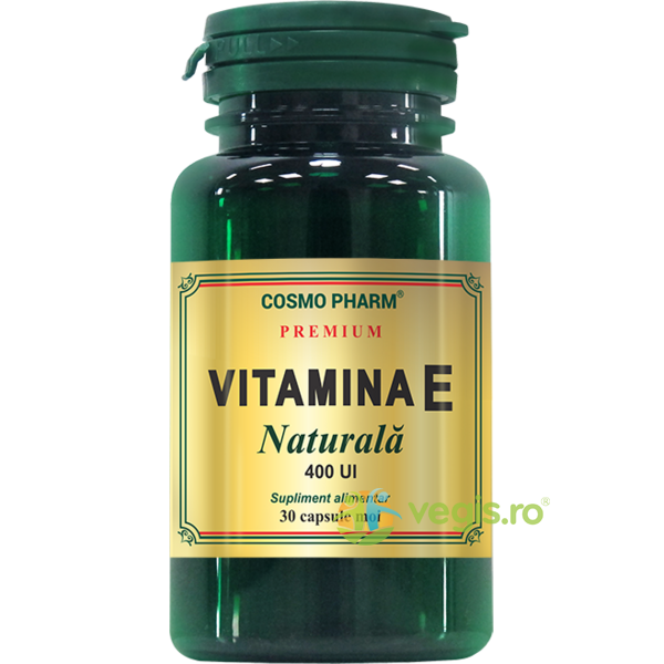 Resveratrol 100mg 30cps + Vitamina E Naturala 30cps Pachet, COSMOPHARM, Pachete Suplimente, 3, Vegis.ro