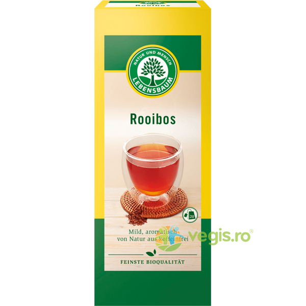 Ceai Rooibos Ecologic/Bio 20 plicuri - 30g, LEBENSBAUM, Ceaiuri doze, 1, Vegis.ro