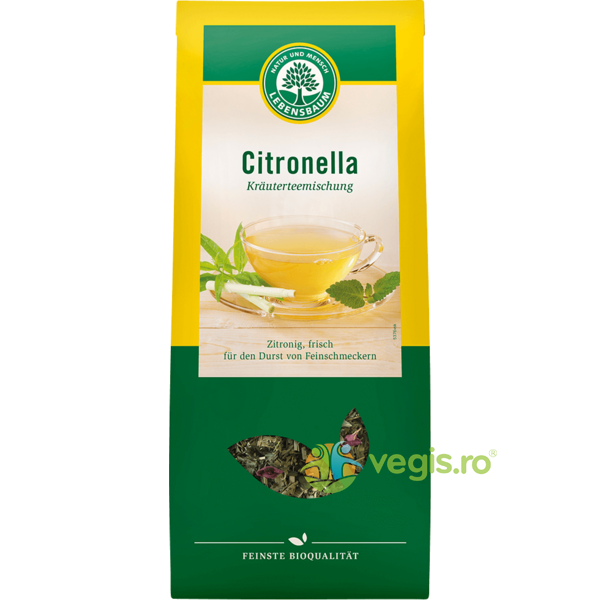 Ceai cu Citrice (Citronella) Ecologic/Bio 75g, LEBENSBAUM, Ceaiuri vrac, 2, Vegis.ro