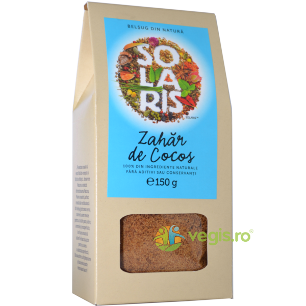 Zahar de Cocos 150g, SOLARIS, Indulcitori naturali, 1, Vegis.ro