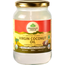 Ulei de Cocos Virgin Presat la Rece Ecologic/Bio 500g ORGANIC INDIA