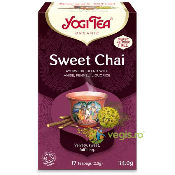 Ceai Sweet Chai Ecologic/Bio 17dz, YOGI TEA, Ceaiuri doze, 1, Vegis.ro
