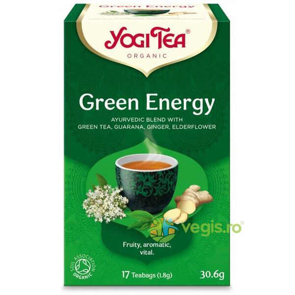 Ceai Green Energy Ecologic/Bio 17dz, YOGI TEA, Ceaiuri doze, 1, Vegis.ro