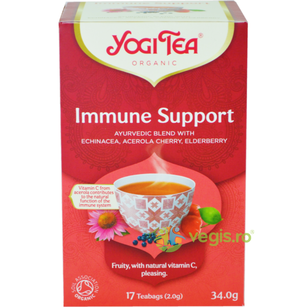 Ceai Imunitate (Immune Support) Ecologic/Bio 17dz 34g, YOGI TEA, Ceaiuri doze, 1, Vegis.ro