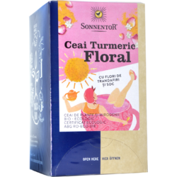 Ceai Turmeric Floral cu Flori Trandafir si Soc Ecologic/Bio 18dz SONNENTOR