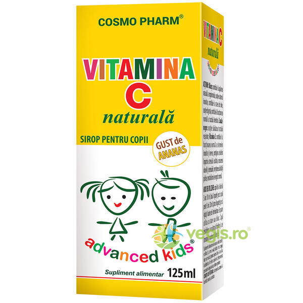 Sirop Vitamina C Naturala 125ml, COSMOPHARM, Siropuri, Sucuri naturale, 1, Vegis.ro