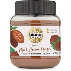 Crema de Ciocolata cu Lapte si Alune Ecologica/Bio 350g BIONA