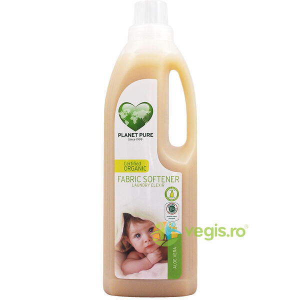 Balsam pentru Hainutele Copiilor cu Aloe Vera Ecologic/Bio 1L, PLANET PURE, Balsam Rufe, 1, Vegis.ro