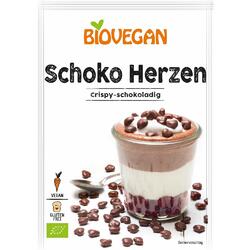 Inimioare Decorative din Ciocolata Fara Gluten Ecologice/Bio 35g BIOVEGAN