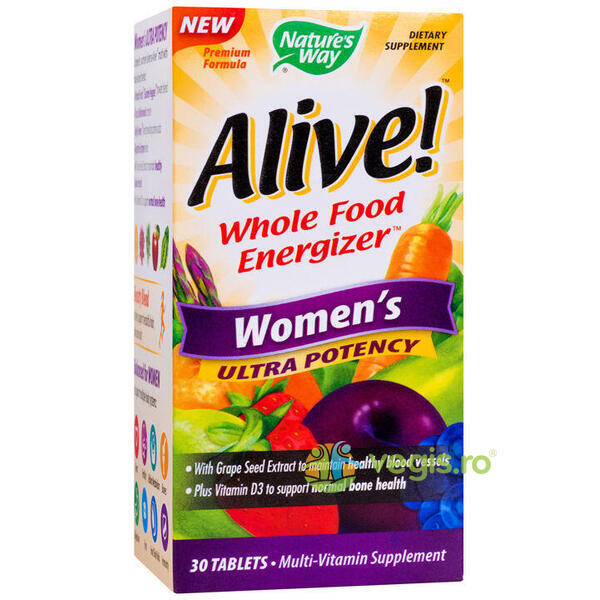Alive Women’s Ultra 30tb Secom,, NATURE'S  WAY, Capsule, Comprimate, 1, Vegis.ro