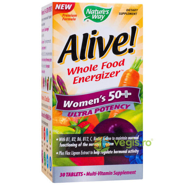 Alive Women’s 50+ Ultra 30tb Secom,, NATURE'S  WAY, Capsule, Comprimate, 1, Vegis.ro