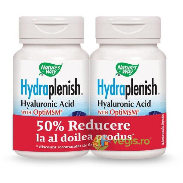 Hydraplenish Plus MSM 60cps Pachet 1+1-50% Gratis Secom,, NATURE'S  WAY, Capsule, Comprimate, 1, Vegis.ro