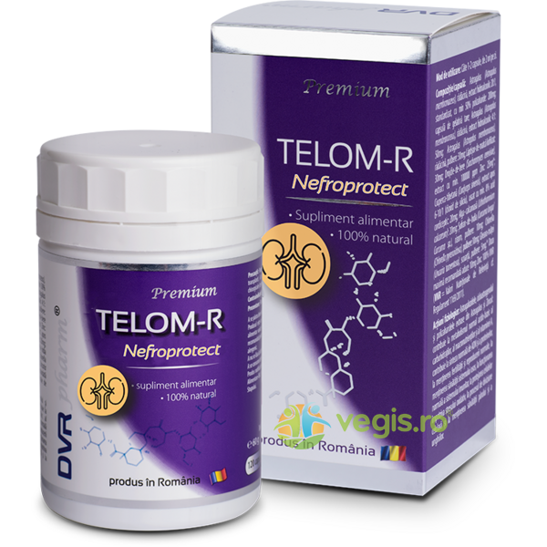 Telom-R Nefroprotect 120cps, DVR PHARM, Remedii Capsule, Comprimate, 1, Vegis.ro