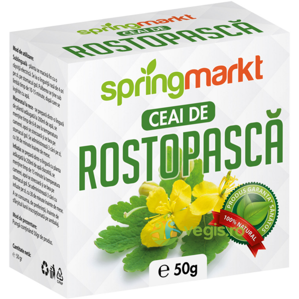 Ceai de Rostopasca 50g, SPRINGMARKT, Ceaiuri vrac, 1, Vegis.ro